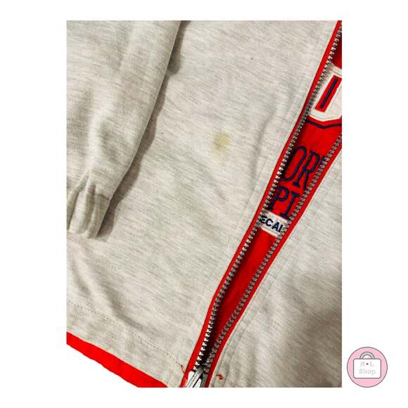 Boys Reversible Red and Grey Teddy Bear Jacket - Picture 5 of 6